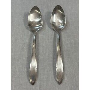 Oneida Nobility Plate Art Deco  Reverie 2 Spoons Silverplate